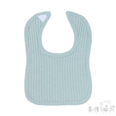P4600-SG: Sage Green Ribbed Velcro Bib